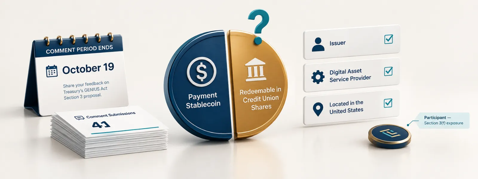 Treasury's Stablecoin Rule Closes October 19. One Question In It Is Aimed at Credit Unions.
