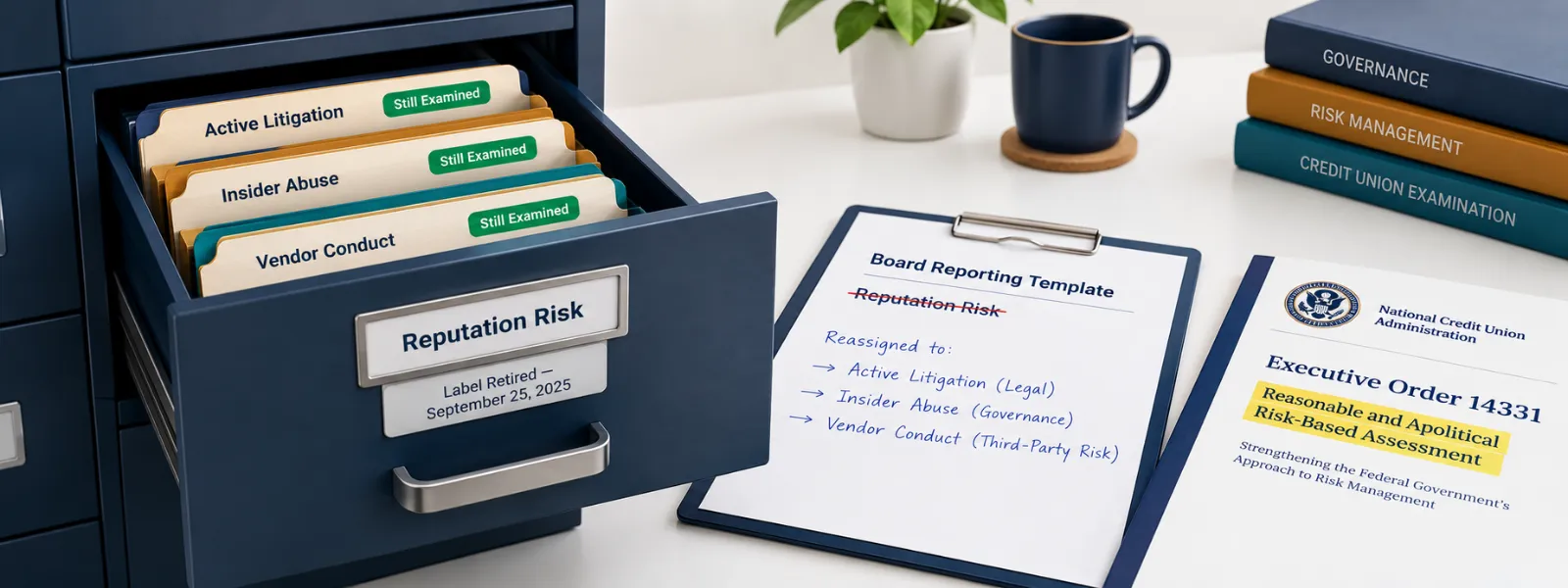 NCUA Stopped Using the Words "Reputation Risk." It Did Not Stop Examining the Things.